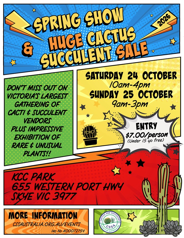 Cactus and Succulent Spring Show